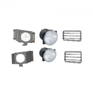 Кронштейн дополнительных фар с  ПТФ Wesem 4HM, CDC1 и защитными решётками