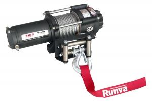 Лебёдка электрическая 12V Runva 3500A lbs 1588 кг
