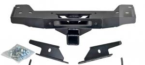 Площадка РИФ под лебедку в штатный бампер УАЗ Патриот 2015+ с переходником под фаркоп