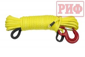 Трос для лебёдки синтетический РИФ 10 мм/25 м (готовый)
