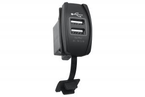 Розетка USB 3,1A  дизайн Переключатель, с крышкой