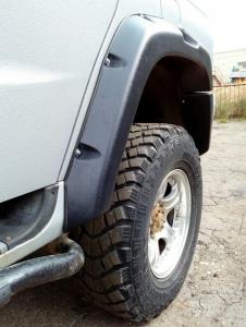 Расширители колёсных арок для УАЗ Патриот до 2016г.в. под нерезанные арки колёс