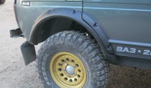 Расширители колёсных арок ВАЗ НИВА 2131 5D (передние 70 мм, задние 70 мм)