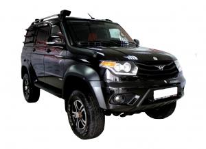 Расширители арок УАЗ Патриот 2015+ шагрень (+30 мм к штатным) (1 бак)