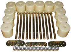 Боди лифт комплект 100 мм УАЗ Хантер капролон (d=70 мм) с крепежом (12 болтов М12x200)