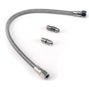 Шланг метализированый  с клапаном 24" 3/8х3/8 мама/мама