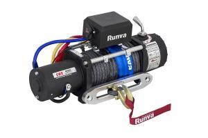 Лебёдка электрическая 24V Runva 9500 lbs 4350 кг (синтетический трос)