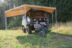 Маркиза автомобильная РИФ веерная 2х2 м (правая)