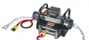 Лебёдка переносная РИФ 10000S c площадкой на цепях и проводами (стальной трос)