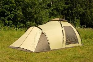 Палатка-автомат кемпинговая Maverick Family Comfort (бежевый / коричневый)