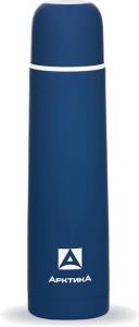 Термос с узким горлом классический с резиновым "шёлковым" покрытием