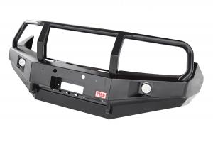 Бампер РИФ передний Nissan Navara D40/Pathfinder R51 (2010-2014) с доп. фарами и защитной дугой
