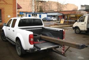 Упор для перевозки длинномерных грузов в "американский квадрат"