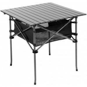 Стол складной Premier 70x70x69 см., реечная столешница алюминий, с отделением под посуду