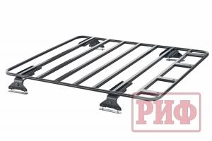 Багажник (платформа) РИФ 1200х1400 мм для Nissan Navara D40 (без штатных рейлингов)