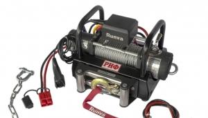 Лебёдка переносная РИФ 9500S c площадкой на цепях и проводами (в сборе)