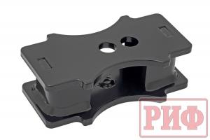 Проставка РИФ рессора-мост H=50 мм (отв. 14,4мм ось 13мм)