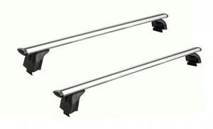 Багажник на крышу с дугами 1,3м аэро-тревел (82мм) для Mitsubishi Pajero Sport III интегр. рейлинги