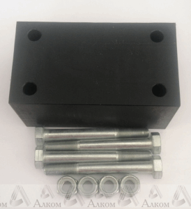 Проставка рессора-рама под серьгу УАЗ 60 мм капролон (с крепежом)