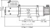 Лебёдка электрическая двухскоростная 12V Runva 10000 lbs 4500кг (синтетический трос)