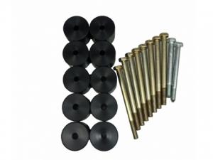 Боди лифт комплект 40 мм Mitsubishi Pajero Sport капролон (d=70 мм) с крепежом М10 чёрный цвет