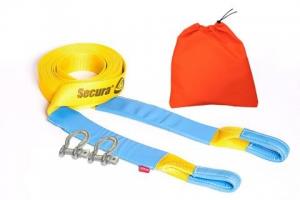 Стропа динамическая Tplus 11 т/9 м серия PRO "Secura" с шаклами 3,25 т