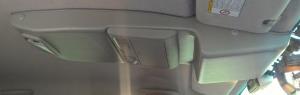 Консоль потолочная для установки р/c Toyota Hilux 2005-2014, без выреза под р/c, серая