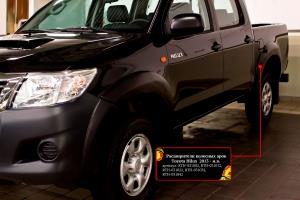 Расширители колесных арок Toyota Hilux 2013-2015