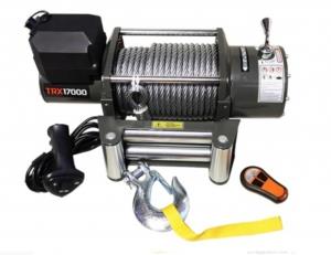 Лебедка автомобильная 4REVO 17000 24V со стальным тросом