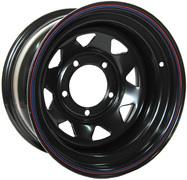 Диск колёсный стальной штампованный 5x130, размер 8х16, ET -19, ЦО 84, черный. , №46B