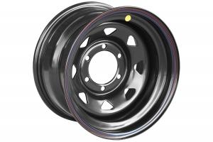 Диск усиленный Тойота Ниссан стальной черный 6x139,7 8xR15 d110 ET-19 (треуг. мелкий)