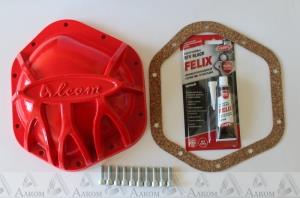 Крышка редуктора УАЗ усиленная мост Спайсер с крепежом (красная)