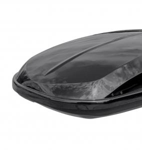 Бокс автомобильный на крышу РИФ Курорт 360 л черный глянец, двусторонний