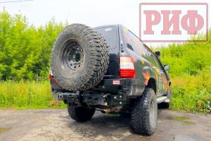 Калитка РИФ с фаркопом в штатный задний бампер Toyota Land Cruiser 105