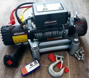 Лебёдка электрическая 12V SPIDER 12000 lbs 5443 кг (влагозащищенная)