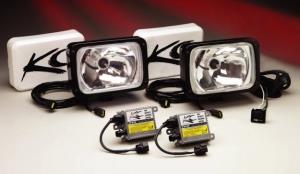 Фара дальнего света (ксенон)  6х9 черная HID