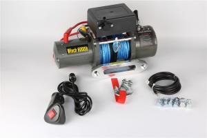 Лебёдка электрическая 12V Electric Winch 6000 lbs 2722 кг (влагозащищенная) 3 контакта, синтет.трос