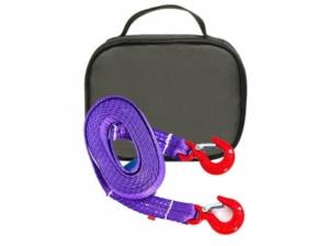 Буксировочный ремень 4/6 т 4.5 м Крюк/Крюк + сумка