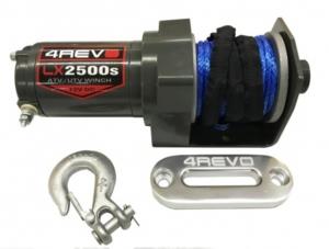 Лебедка для квадроцикла 4REVO LX2500-B 12V с синтетическим тросом