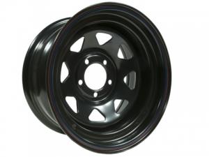 Диск колёсный стальной штампованный 5x114.3, размер 8х15, ET -19, ЦО 84, черный, №32B
