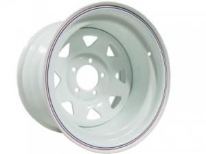Диск колёсный стальной штампованный 5x114.3, размер 10х15,  ET -40, ЦО 84,  белый, №31W