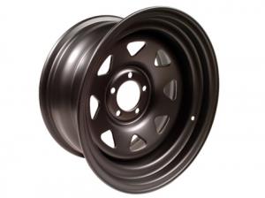 Диск колёсный стальной штампованный 5x114.3, размер 8х16, ET -19, ЦО 84, черный матовый, №34M