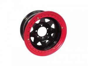 Диск колёсный стальной штампованный с бедлоком 6x139.7, размер 8х16, ET -19, ЦО 110, черный, №112