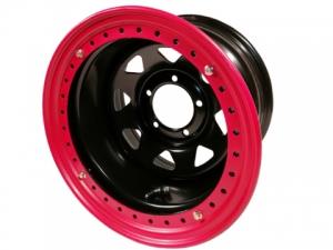 Диск колёсный стальной штампованный с бедлоком 5x139.7, размер 10х16, ET -44, ЦО 110, черный, №106