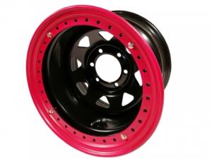 Диск колёсный стальной штампованный с бедлоком 6x139.7, размер 10х16, ET -44, ЦО 110, черный, №113