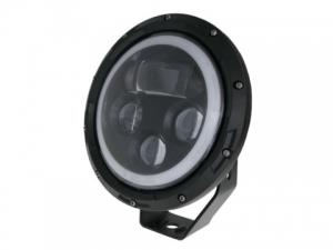 Фара головного света 178мм(7*) ближний/дальний/габарит/пороротник чёрная (Starled) RRHL-DLT203BL