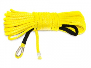 Синтетический трос для лебедок 28м х 12мм (жёлтый)