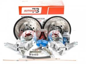 Дисковые тормоза с перфорированными дисками УАЗ 3163 Патриот с 2013 г. (с электронной РК) задний мос