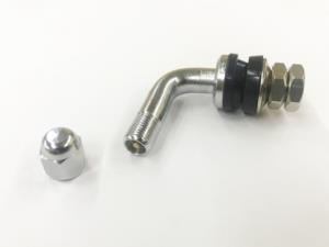 Никелированный вентиль для б/к легковых дисков D=11.3mm угол 90 градусов