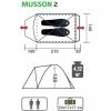 Палатка HELIOS треккинговая MUSSON-2